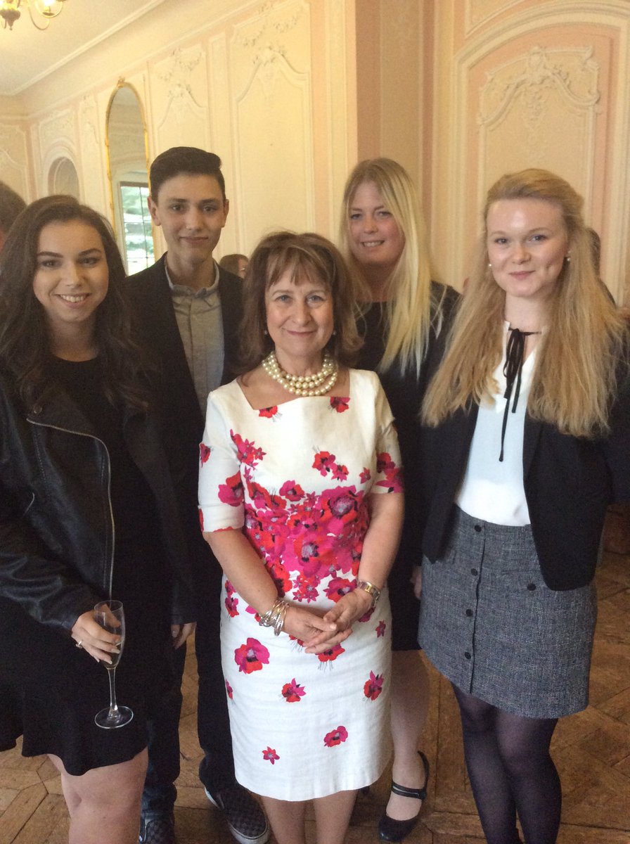 RightsUKEU's tweet photo. Helena Kennedy and Law School Head @ProctorGiles with our wonderful law students #aspiringlawyers @UoR_Law launch https://t.co/XYs8EXbSHc