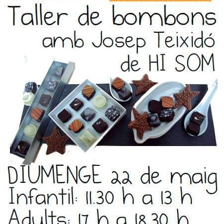 Dg 22 maig Tallers de bombons amb Josep Teixidó Hi Som infantil i adult <a href="/Cerdanyola/">Cerdanyola</a> <a href="/Cerdanyolacat/">Cerdanyola Informa</a> <a href="/CerdanyolaCS/">Cerdanyola Comerç i Serveis</a>