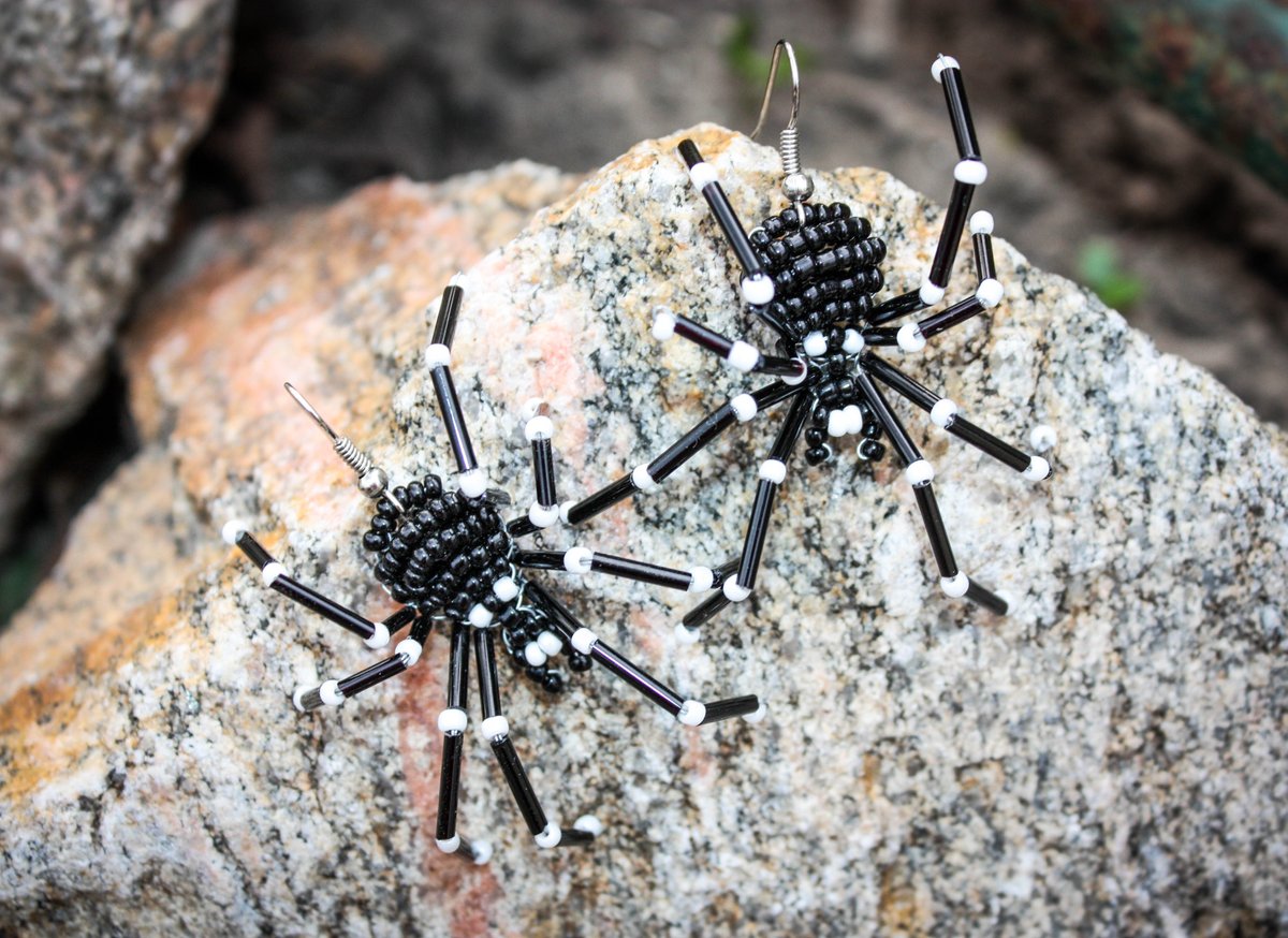 TriadaJewelry's tweet photo. https://t.co/kXxty1aw6P #WhiteSpiders  #Spiders #White #earrings #magic #triadajewelry https://t.co/AkaiETcf0E