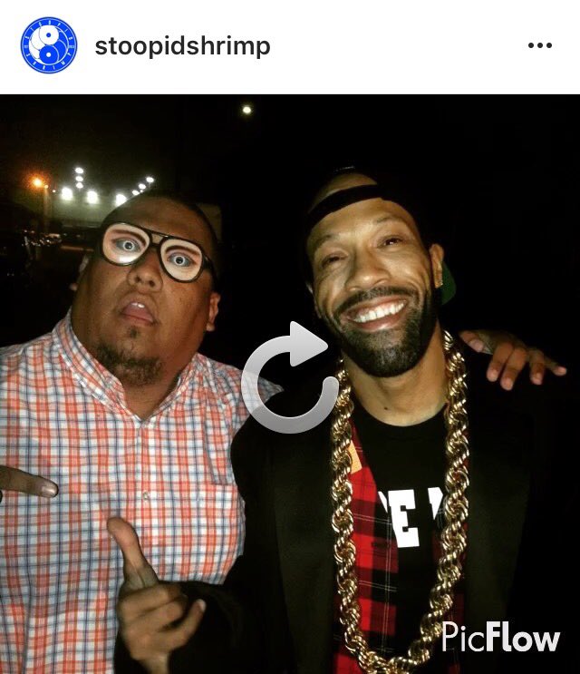 stoopidshrimp's tweet photo. @therealredman @UglyJones don't forget about ya boy. Lemme come get down for your next event on that catering tip. https://t.co/o8cOwlMcuk