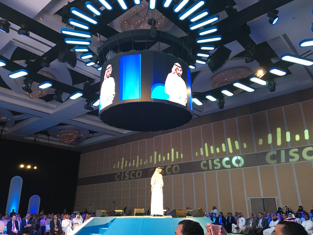 HamzaNaqshbandi's tweet photo. #smartmanufacturing / #greenenergy critical for #Saudivision2030 #ciscoconnect2016 says @aalswaha @CiscoSaudia https://t.co/VWkkZs5I8h
