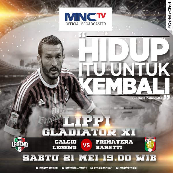 Hidup Itu Untuk Kembali! Zambrotta kembali menampilkan aksi memukaunya dlm laga bergengsi #CalcioLeGEnd
