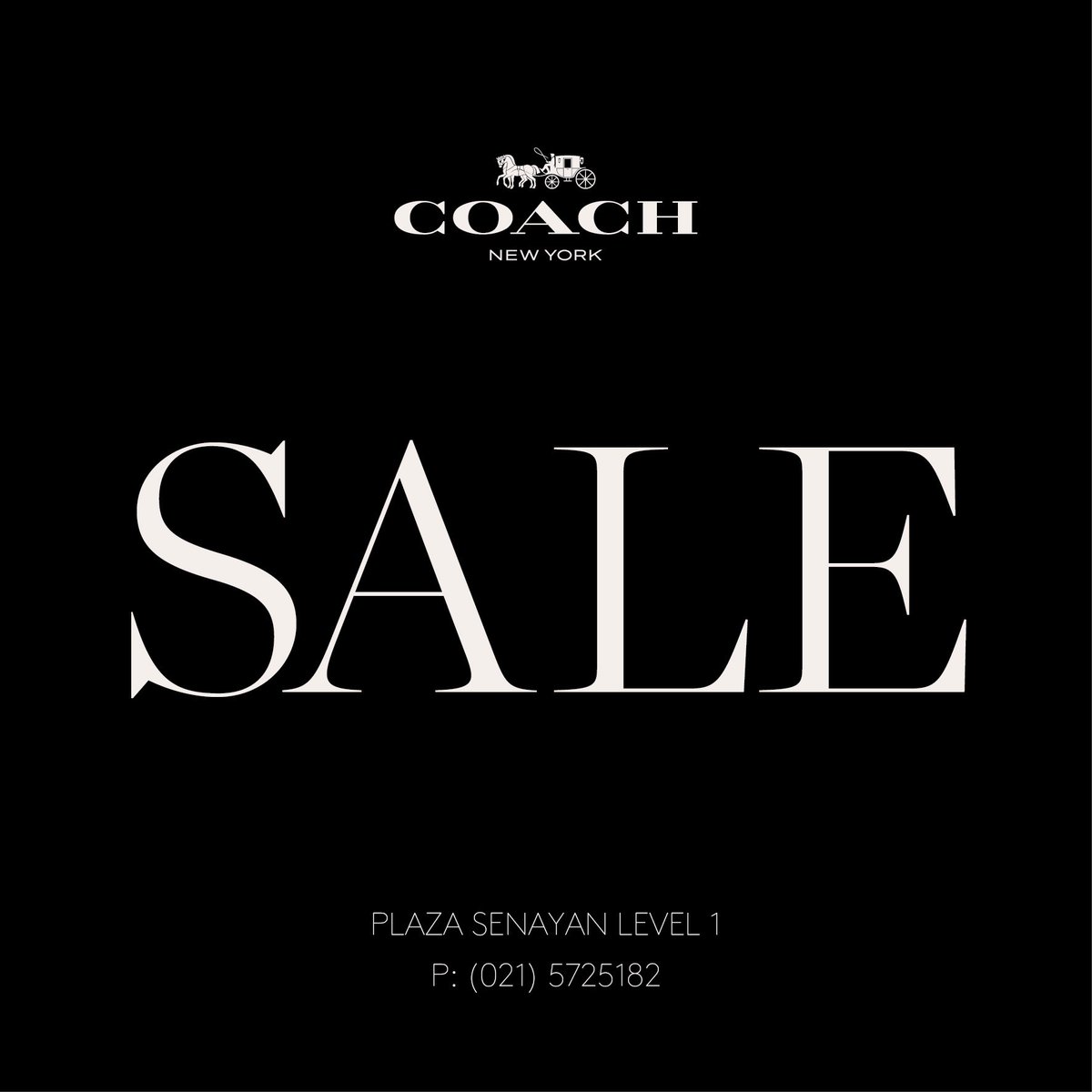 COACH Semi-Annual Sale is NOW on. Enjoy up to 50% off at COACH Plaza Senayan Level 1. T&amp;C apply. #CoachIndonesia