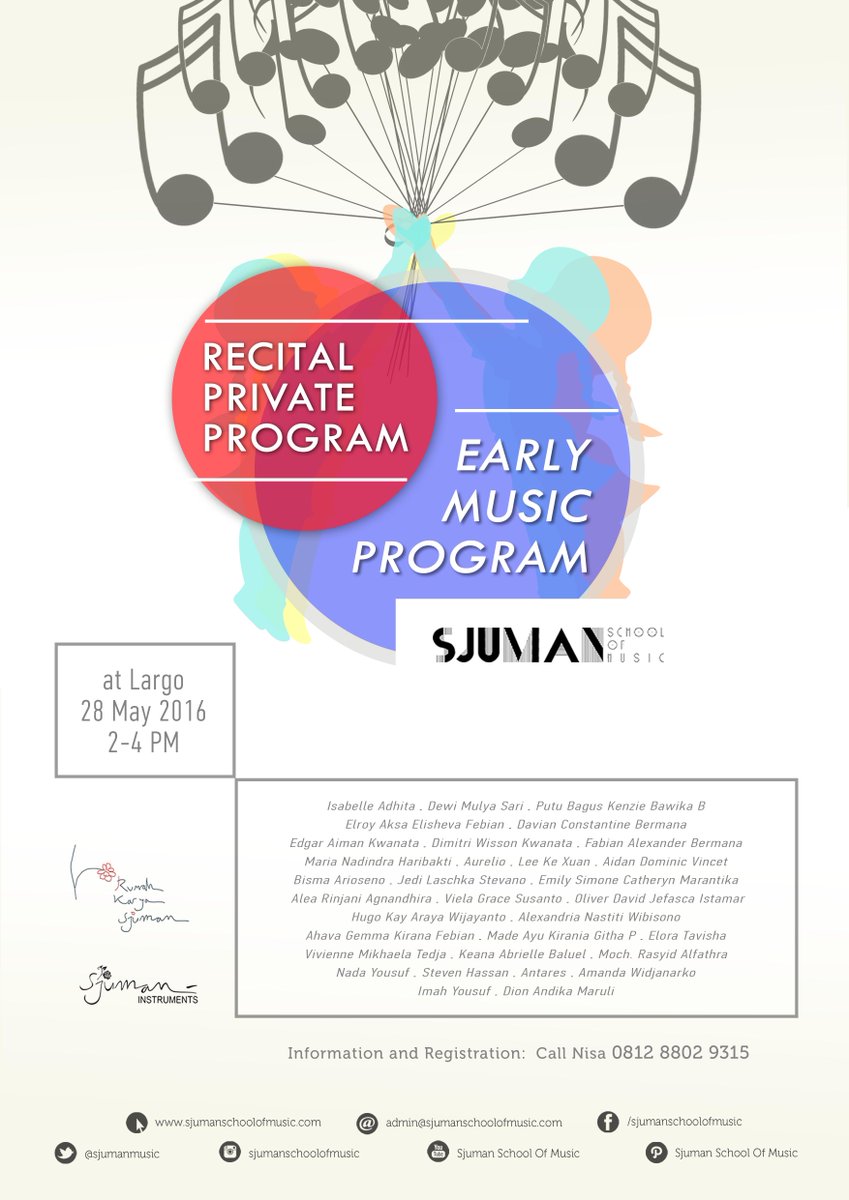sjumanmusic's tweet photo. #sjumanschoolofmusic #earlymusicprogram #student #largobistrot #recitalprivateprogram #rumahkaryasjuman https://t.co/jtsmsh2Gia