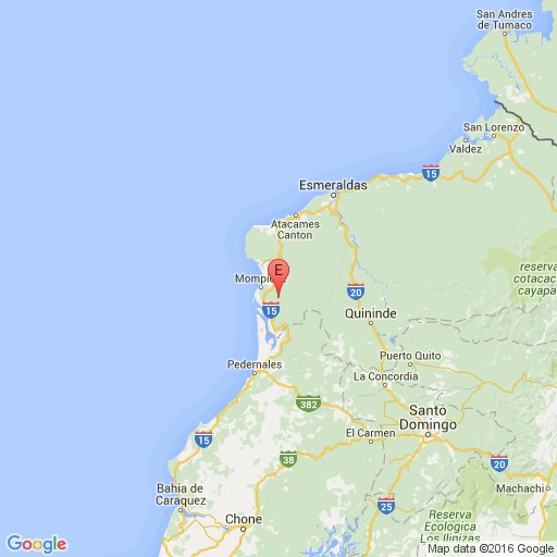 IGecuador's tweet image. #SISMO Rev. 2016/05/18-02:57:02 TL Mag:6.8 Prof 14.68 km Near Coast of Ecuador