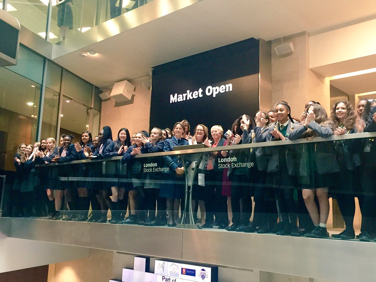 Great to open trading on <a href="/LSEplc/">London Stock Exchange</a> this morning with inspiring women <a href="/Edu_Employers/">Education and Employers Charity</a> encouraging girls into business