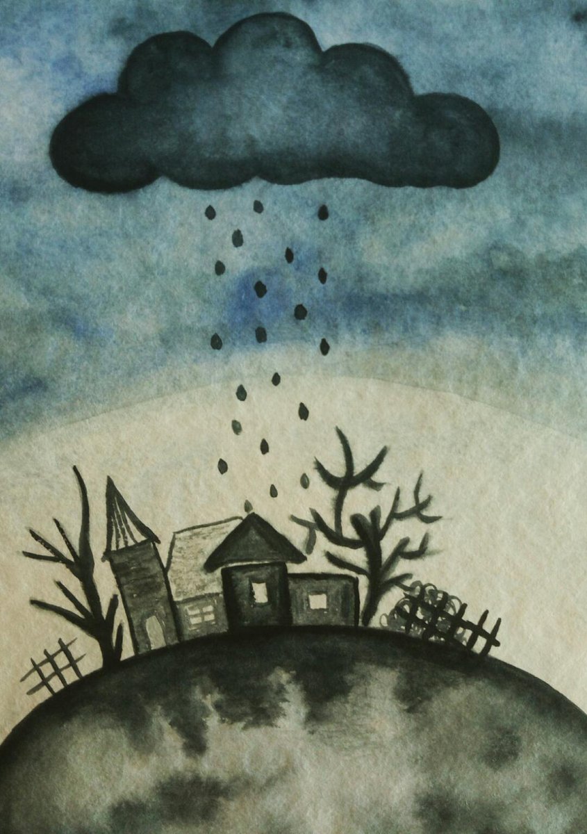 Ich will #Sommer und #Sonnenschein!
Schlechtes Wetter in #Aquarell.