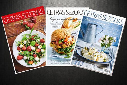 Kulinārijas žurnāla “Četras sezonas” pavasara/vasaras izlases komplekts (3 žurnāli) chr.lv/_l5w9clQ