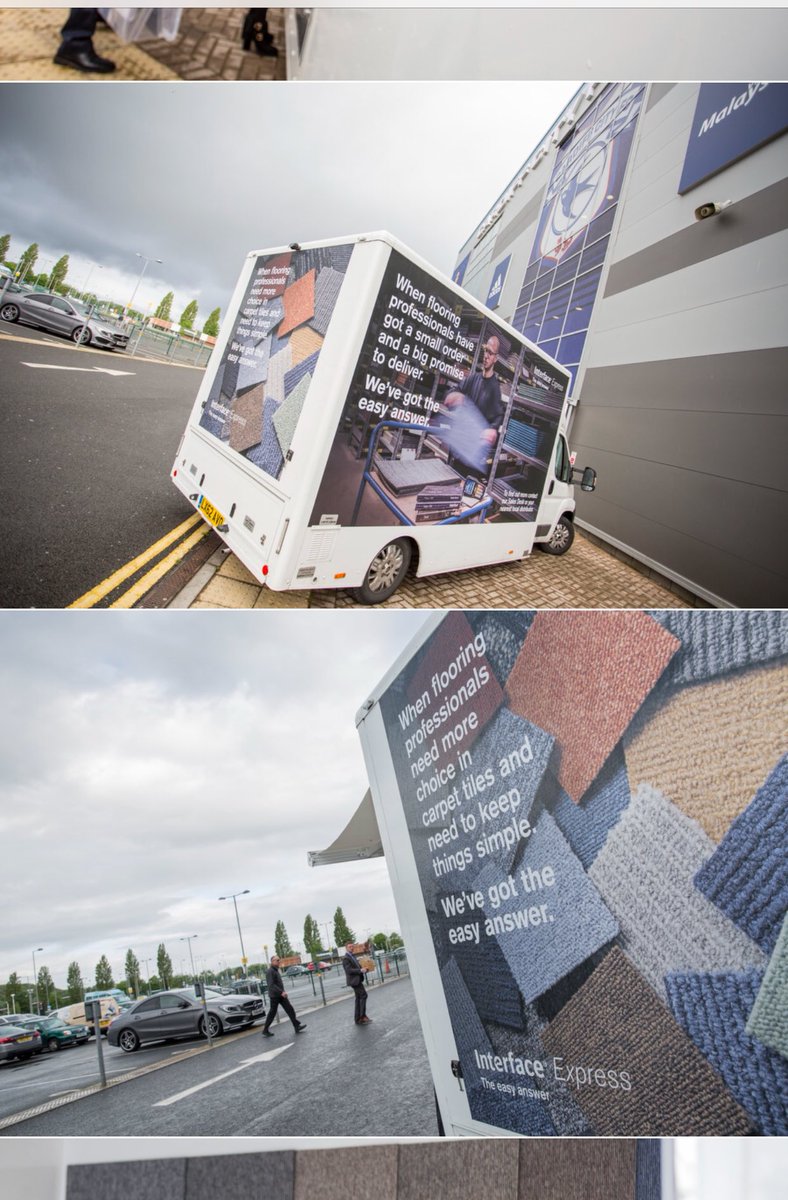lisamacjfloors's tweet photo. The #interface roadshow is at The #CardiffCity stadium today supporting the floorshow! #carpettile #output https://t.co/bCm7xU7QCO
