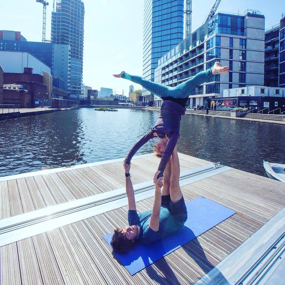 There will be more #acroyoga sessions this year at City Road Basin.