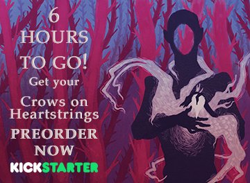 CrowsonHearts's tweet photo. LAST SIX HOURS! Pre-Order NOW! #preorder #crowsonheartstrings #kickstarter #books #bookspecials https://t.co/5DCyfnc7Il