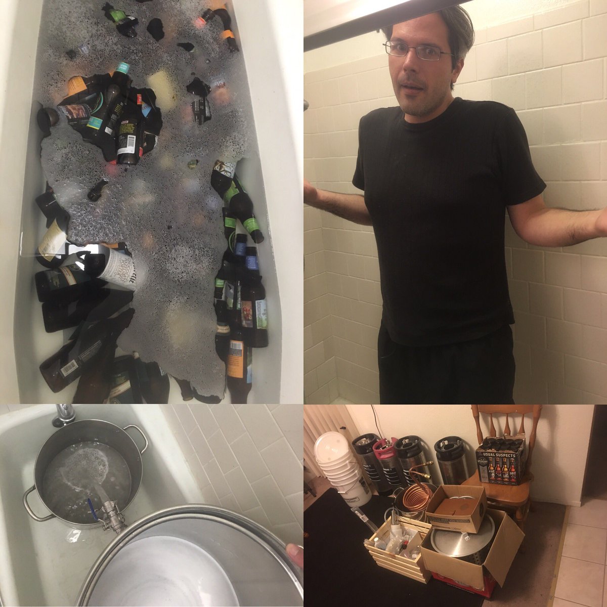 makkielpierce's tweet photo. Now that I have strength in both arms I can brew again. Some highlights from prep for the weekend. https://t.co/3uVHgfsECZ