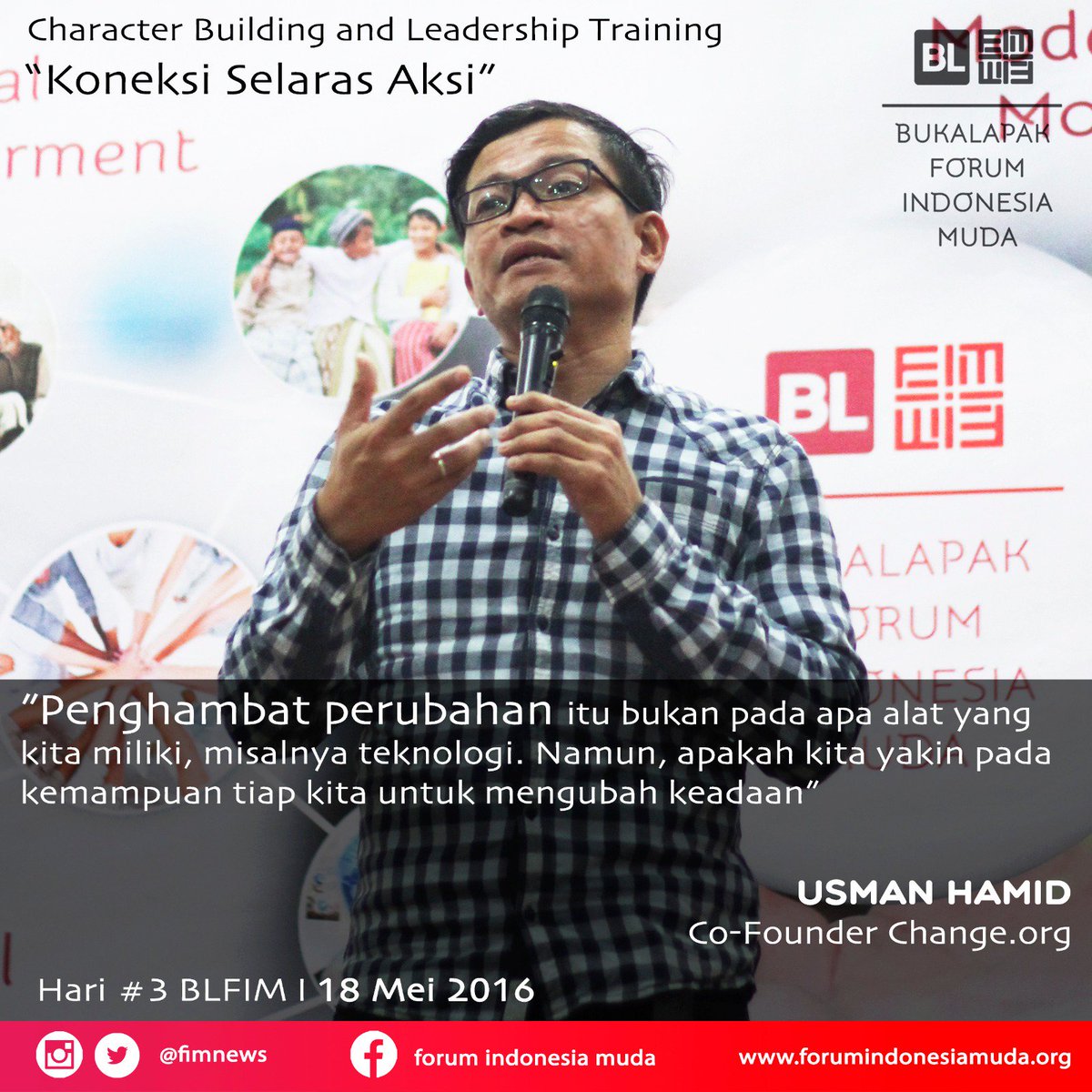 fimnews's tweet photo. Terima kasih Mas Usman Hamid untuk ketersediaan waktunya di #BLFIM hari ini. https://t.co/O3zrfSl3Gu
