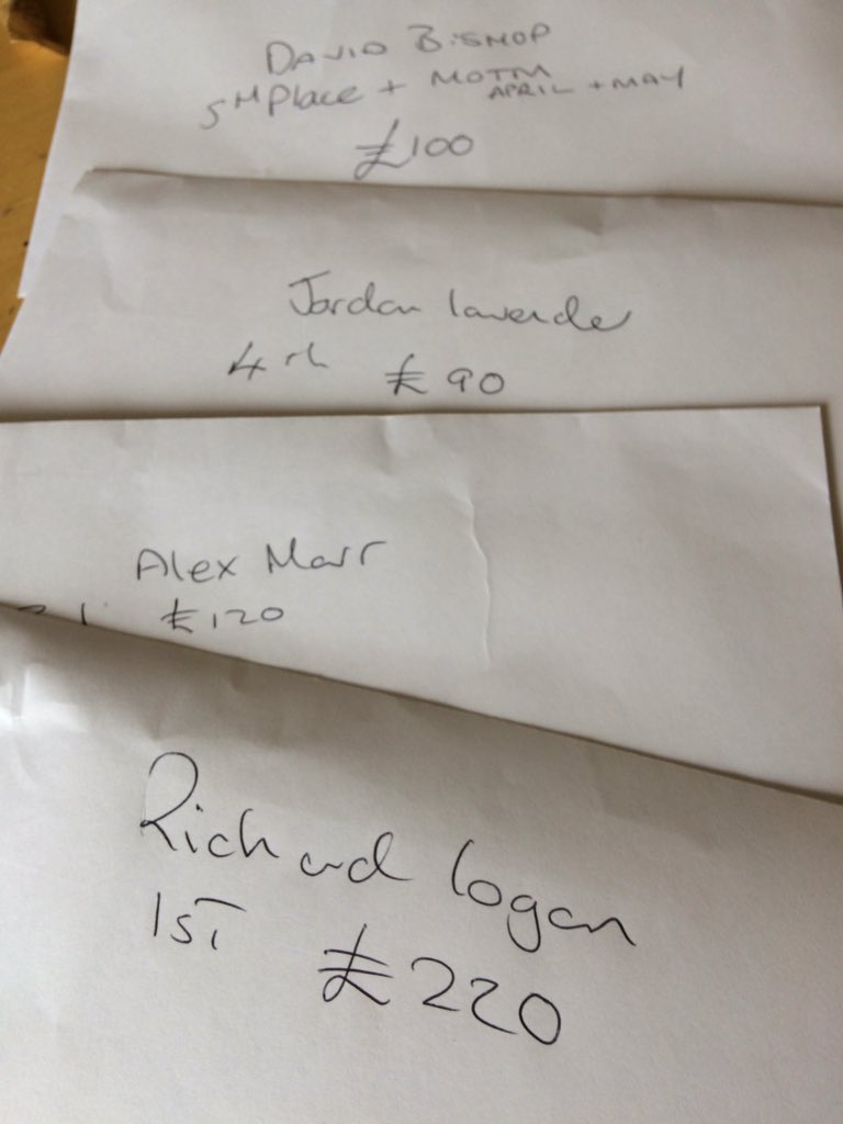 TheHavelock's tweet photo. @BlameBish @RichardLogan88 @anthlogan prizes are ready and waiting. Done alright bish https://t.co/gLP28pOzln