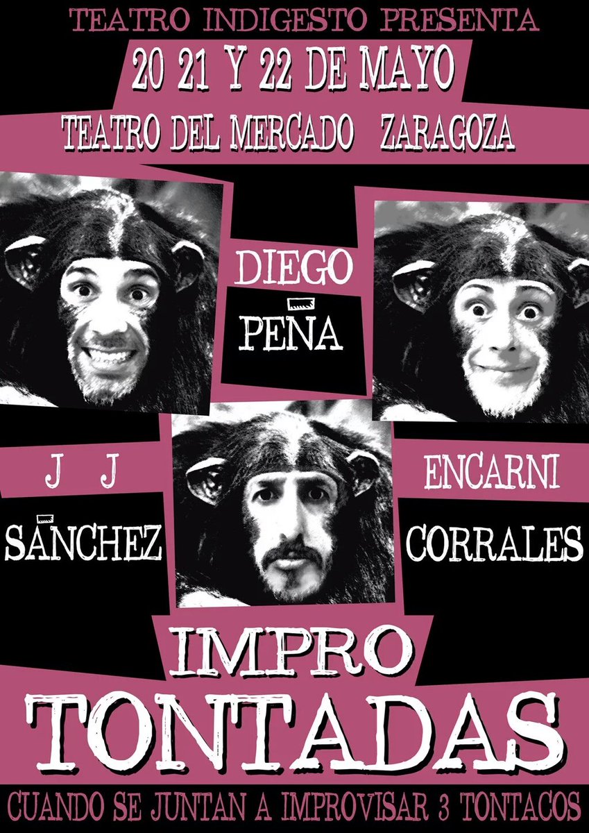 LosPuntoJe's tweet photo. Este sábado, a las 18:30 estaremos acompañando a @diegopena_humor y a @TeatroIndigesto en #Improtontadas!!
Ganazas!! https://t.co/ksJ5kTJurX