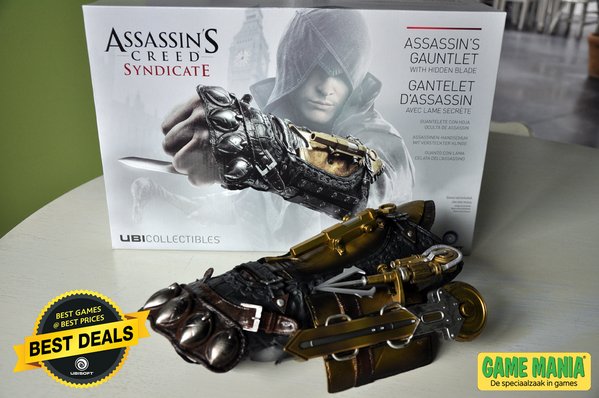 gamemaniatweets's tweet image. We geven ter viering van Best Deals een Gauntlet &amp;amp; Hidden blade replica weg! RT &amp;amp; maak kans! bit.ly/GMBestDealsNL