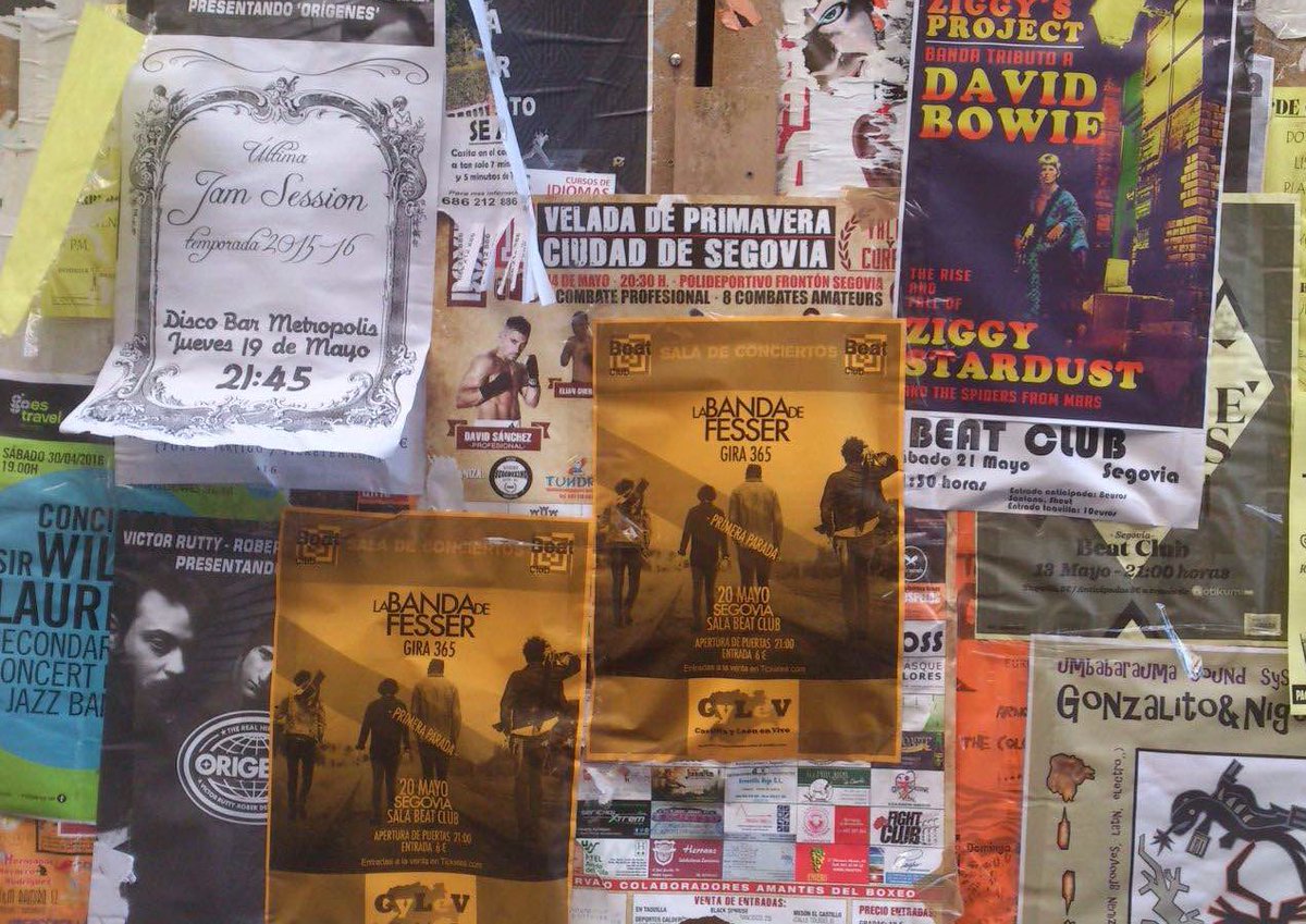 Ya estamos pegados en las calles de Segovia. Este viernes daremos todo en <a href="/BEATCLUBSEGOVIA/">BEAT CLUB SEGOVIA</a> 
bit.ly/1TXUd6v