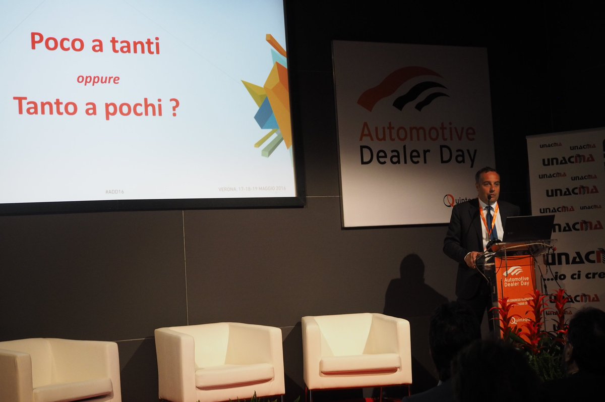 Quintegia's tweet photo. I #dealer agri sono pronti per le opportunità del 2016?
Roberto Rinaldin, Presidente @UNACMA
#ADD16 https://t.co/ve9aIv76lc