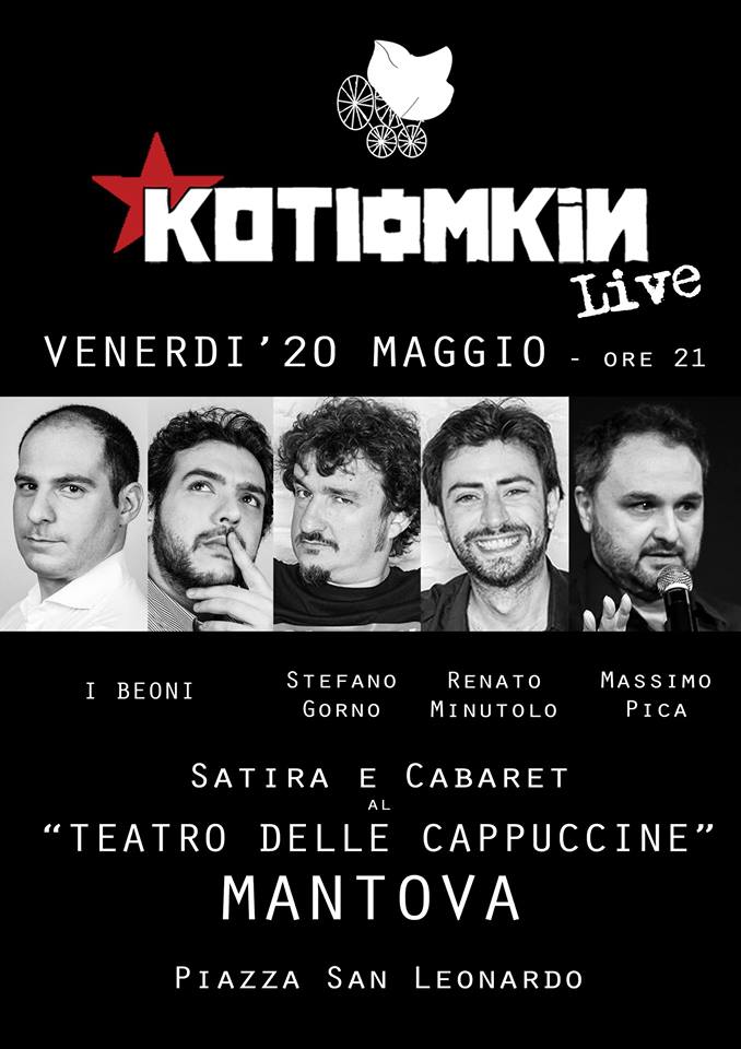 #Mantova Venerdì 20 mi sparo 250 km per una serata di satira e monologhi comici al Teatro delle Cappuccine! Siateci