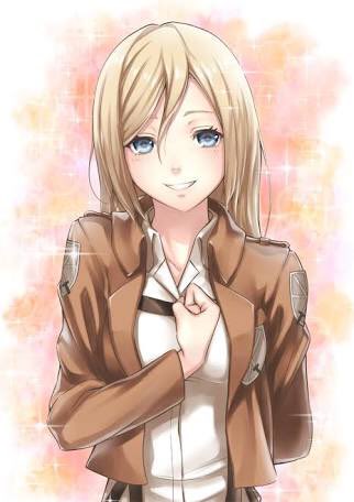 Christa_Slayer's tweet photo. Hi everyone, I'm Christa! I'm here to help save humanity with the Scouting Legion. Nice to meet you! https://t.co/pepEc2hYvH