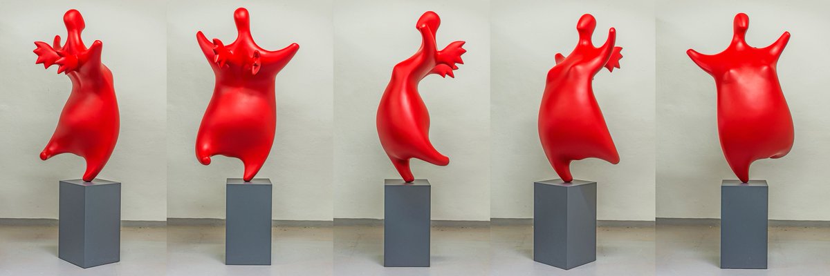 pgron66's tweet photo. After 11 months. Half of it in frustration. 
"HappyJoy" is finished. I feel happy.
#art #angel #sculpture #pgron https://t.co/aSES4wIXa3