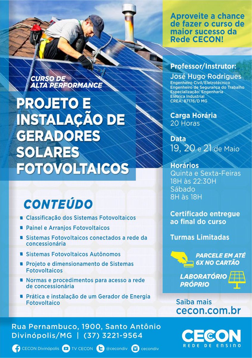 cecondiv's tweet image. Faça já sua matricula