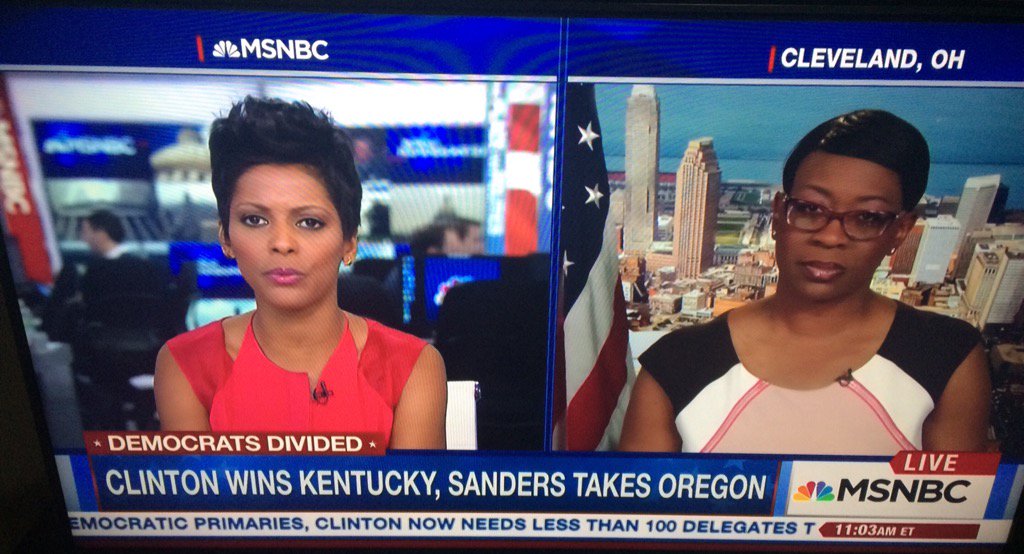 TezlynFigaro's tweet photo. @ninaturner Live NOW on MSNBC with @tamronhall discussing #NevadaConvention proud to work for the Senator! https://t.co/S1zV2TfpzU