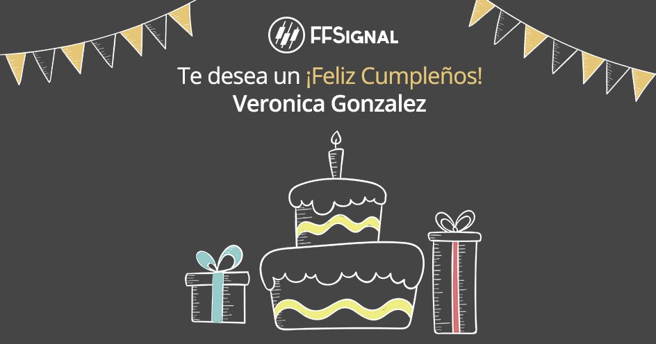 FFSignal's tweet photo. ¡Muy feliz cumpleaños @VeroFFSignal ! De parte de todo el #FFSignalTeam https://t.co/M65ZgrY41U