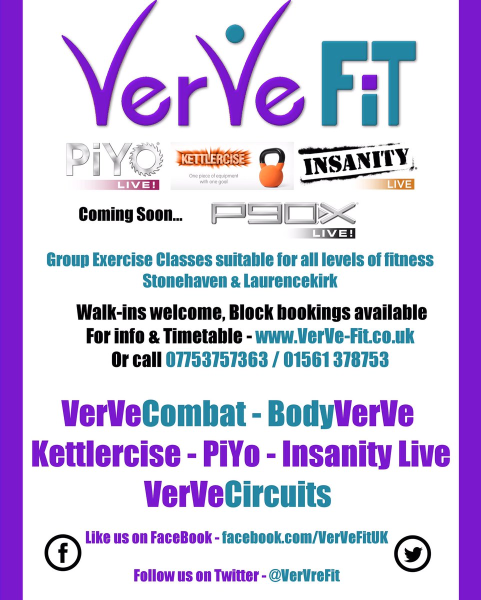 #MearnsAcademy #laurencekirk #stonehaven #insanitylive #piyo #VerVe Fit #kettlercise #VerVeCombat #BodyVerVe #P90X