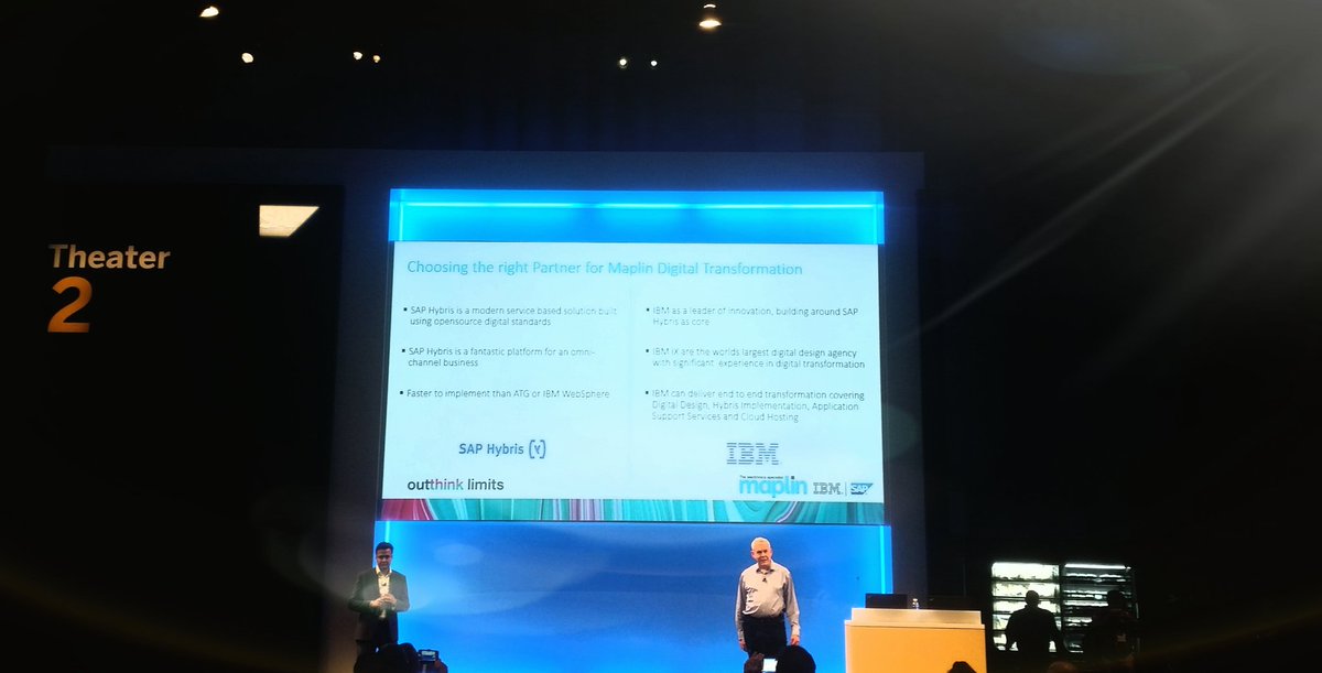 Victoria0Lamb's tweet photo. Cognitive Guided Commerce at #Sapphire with @IBMSAPAlliance. True #digitaltransformation! #IBMatSAPPHIRE https://t.co/fgliIBDhLb