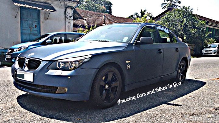 roman_bowman's tweet photo. BMW 5series in sexy #matte #blue shade! :) :) pic credits: Shubham Mahadeshwar https://t.co/GAxywmGB4W