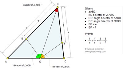 gogeometry's tweet image. #Geometry Problem 1214: #Triangle, Three Angle #Bisectors, #Proportions

View on web: gogeometry.com/school-college…
