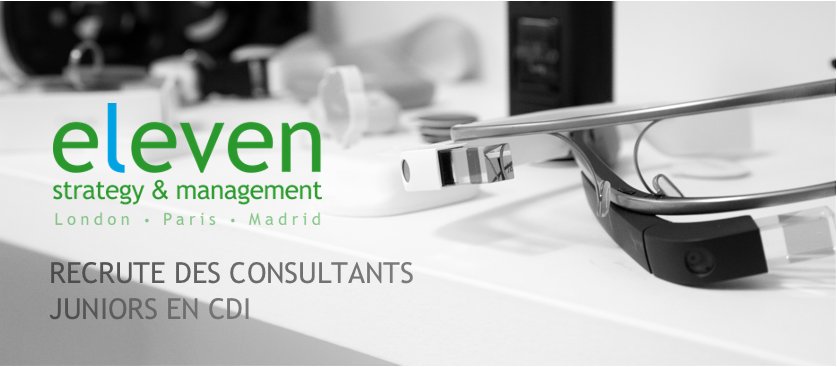 eleven recrute: Consultant Junior / CDI
Déposez votre candidature sur notre site internet: lnkd.in/dpfHNEC