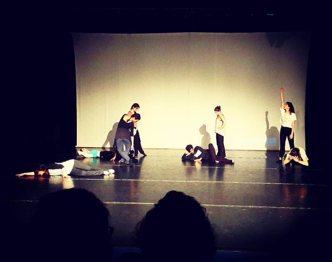 Miki from #DorkyPark - #Germany gave dancers of MISK an intensive two day #dance workshop during #ACDF2016. #Amman
