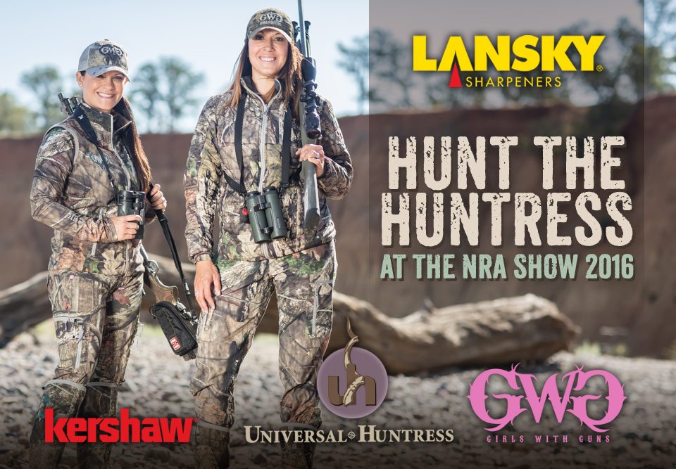 LanskySharp's tweet photo. Headed to NRA Show this weekend? Join our #HunttheHuntress contest!  https://t.co/Gyw2NB6vUk .....#NRAAM #NRAAM2016 https://t.co/Eu3eTsy3QZ