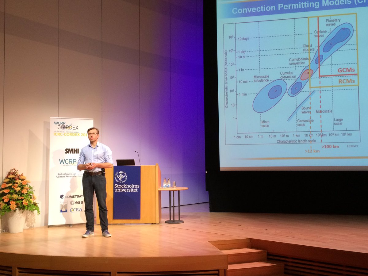 Andreas Prein on convection permitting models at #CORDEX2016. The future of regional climate modelling?!