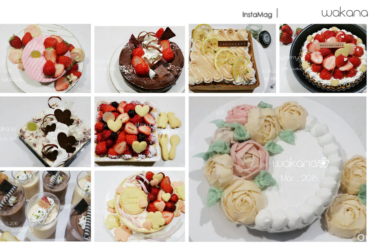 kkkwz23's tweet image. フォロワーさん1000人ありがとうございます|  (*´︶`*)❀
初めましての方へ、趣味でお菓子作りしています(*¨*)みなさん仲良くしてくださいね！
今まで作ったケーキ達(*˙˘˙)みなさんどれがお好きでしたか？(´˘`๑)