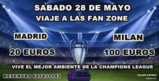 YOUNGTRAVELVA's tweet photo. @realmadrid VIAJE DESDE VALLADOLID A APOYAR AL REAL EN LA FINAL ! https://t.co/Fwn1lvTVny