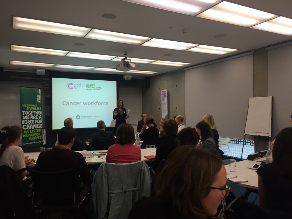 Amazing group of experts here at the joint @CR_UK & @macmillancancer #cancerworkforce meeting - hugely impt agenda
