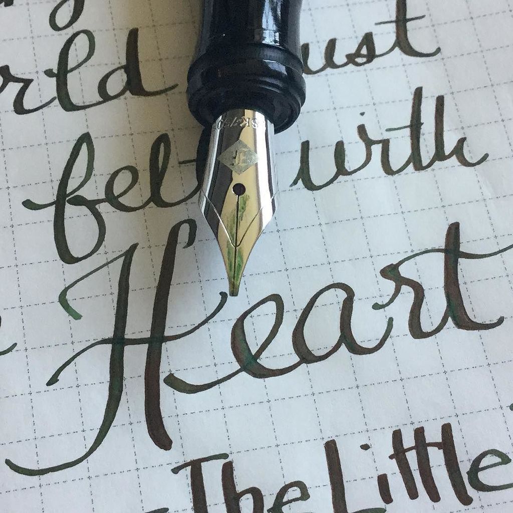 _PendorasBox's tweet photo. Close up shot for some #inkporn #nibporn @franklinchristoph #model45 Matsuyama nib #sailor… https://t.co/cZjPvEAXIQ https://t.co/2Bl4Usu6ze