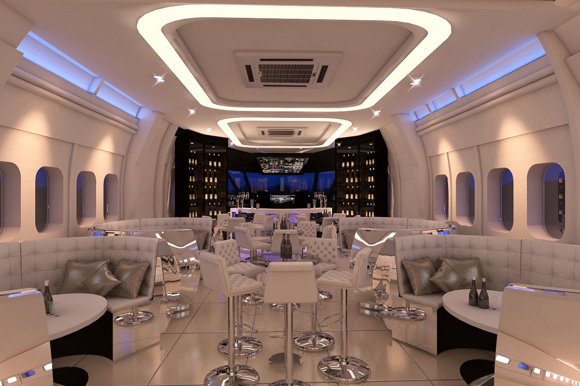 GMPDesign's tweet photo. Check out this #design of the #747 project! Take a redundant #jumbojet and turn it into a bar/restaurant...easy! https://t.co/aEhUtqqnhx