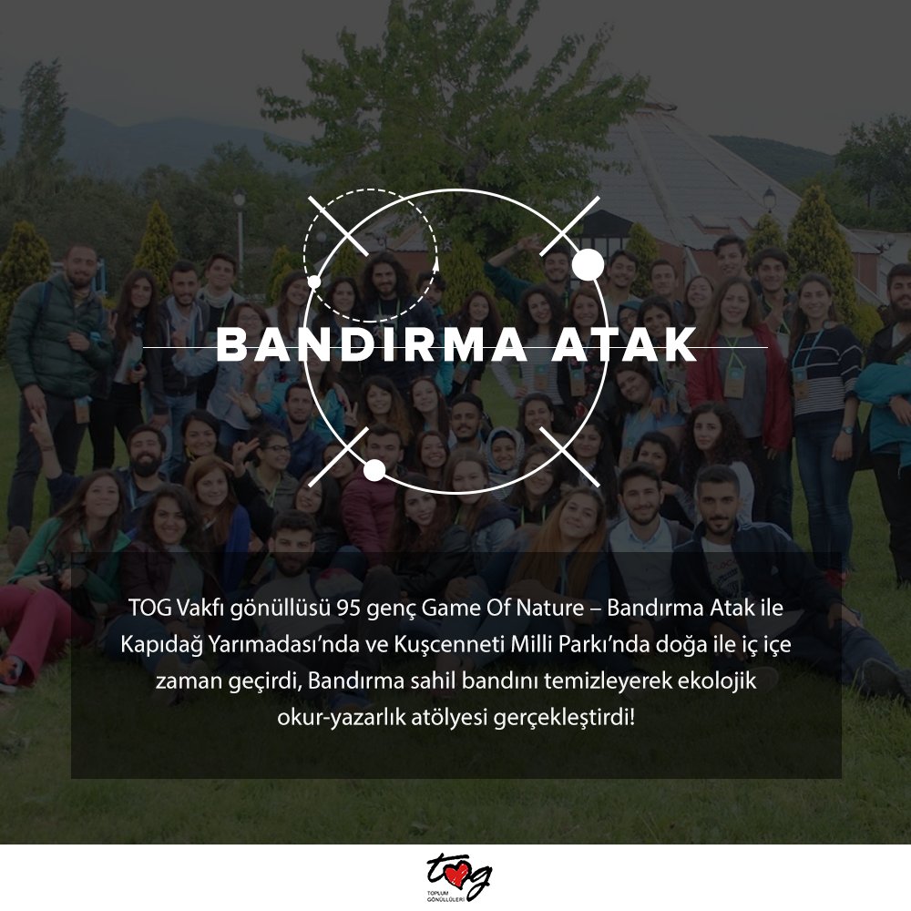 TOGVakfi's tweet photo. 95 genç, Game Of Nature – Bandırma Atak'ta doğayı yakından tanıdı, ekolojik okur-yazarlık atölyesi gerçekleştirdi! https://t.co/qUjpZXbMke