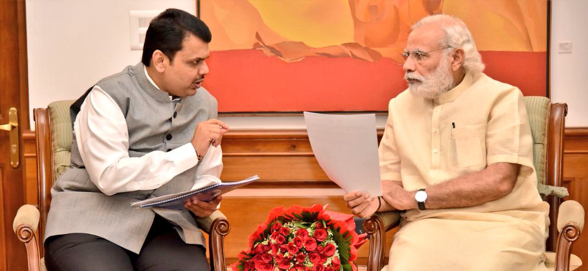 Dev_Fadnavis's tweet photo. Met Hon PM @narendramodi ji in New Delhi and conveyed him the issues students are facing because of #NEET decision. https://t.co/5EDuigTSOG