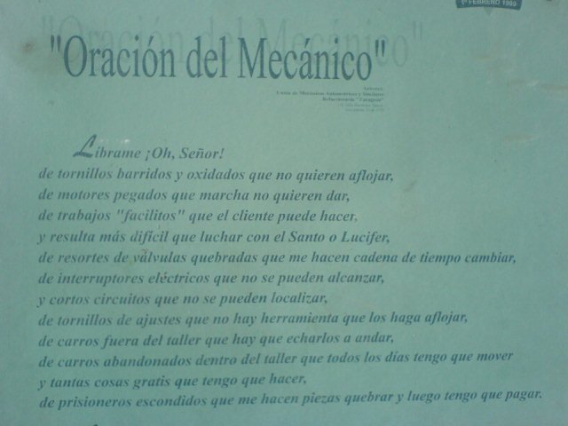Blogmecanicos's tweet photo. Nos hemos reído mucho con esta #oración del mecánico 😂😂😂😂😂😂 https://t.co/XPGnU0Mlgm