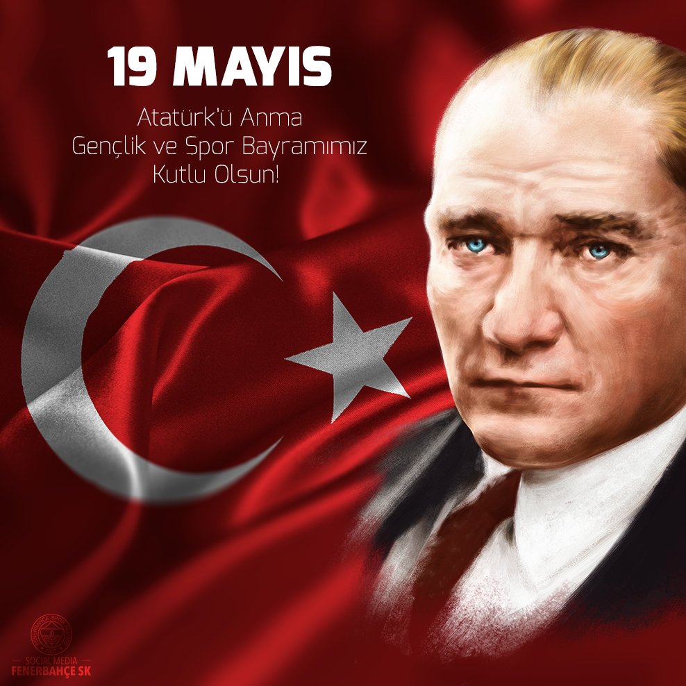 #19Mayıs Atatürk'ü Anma, Gençlik ve Spor Bayramımız Kutlu Olsun!