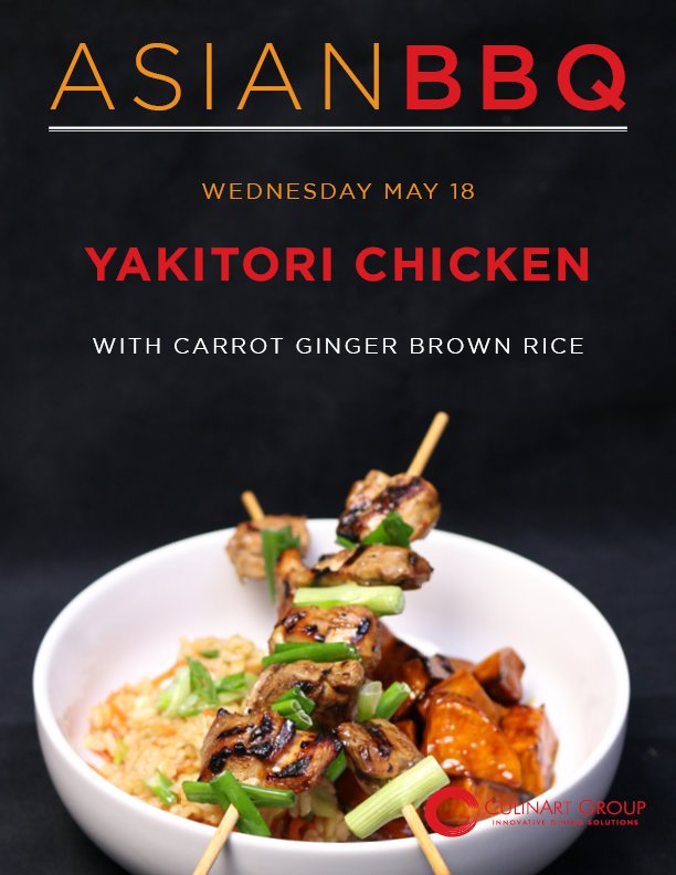 CulinArtGroup's tweet photo. Today's special is Yakitori Chicken skewers! #AsianBBQ #asianfood https://t.co/WxYyIa8EG4