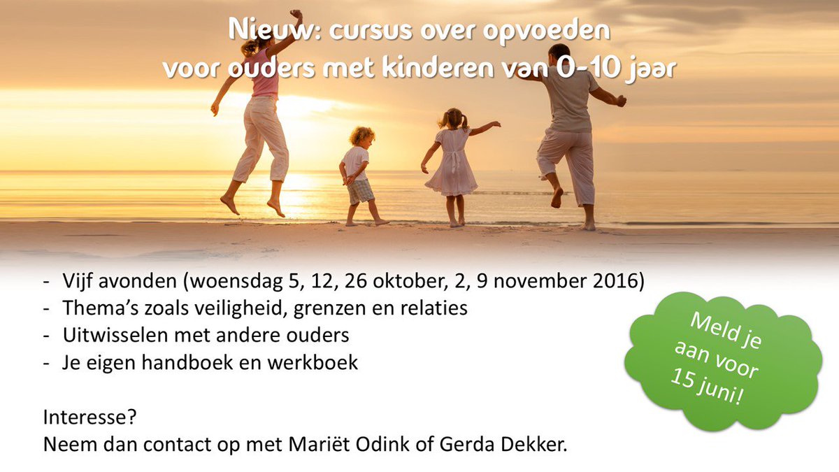 Christelijke cursus over opvoeding. Iets voor jou? Meld je aan voor 15 juni! #enschede #ouders #geloofsopvoeding