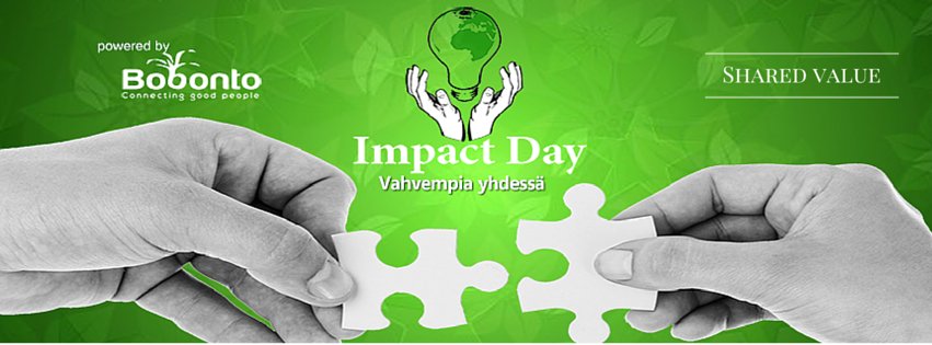 bobontoimpact's tweet photo. Get your ticket to Impact Day 2016 at
https://t.co/mqju1OVLWC #impactdayFI #creatingsharedvalue #bobontoimpact https://t.co/jLGKt4OZZp
