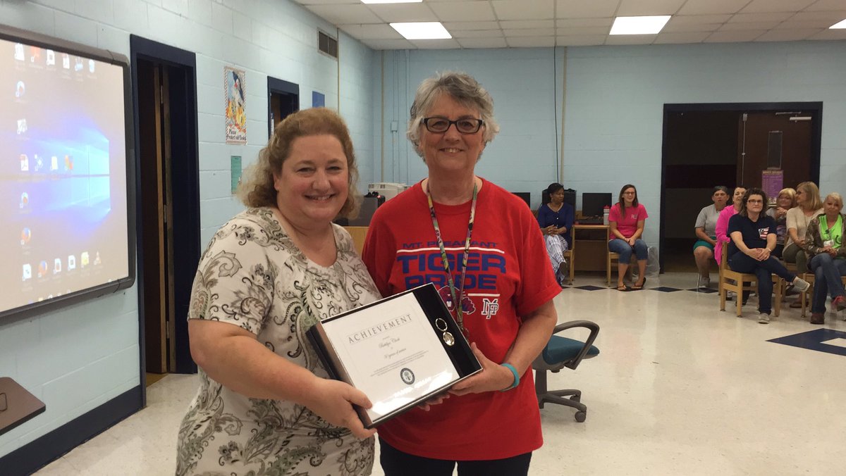 Mrs. Bettilynn Clark has given 30 awesome years of service! Thank you!MPES loves you! <a href="/cjmarczak/">Dr. Chris Marczak</a> <a href="/lcolgainesy/">Scott Gaines</a>