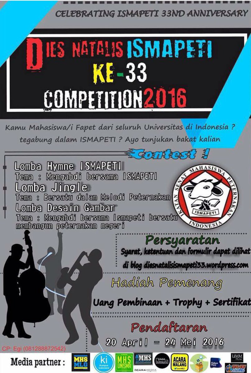 HUTISMAPETI33's tweet photo. @BEMFapetUnpad ayo daftar &amp; tunjukkan bakatmu :) pendaftaran akan ditutup 7 hari lagi. Jangan sampai ketinggalan :) https://t.co/BgNt7xoOdG